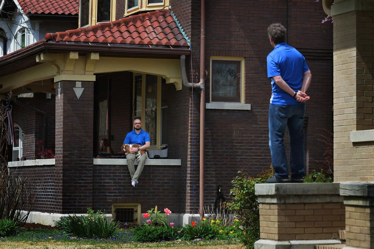 Porch talk, social distancing